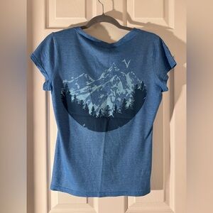 Voormi Wool Blue Mountain Graphic Tee